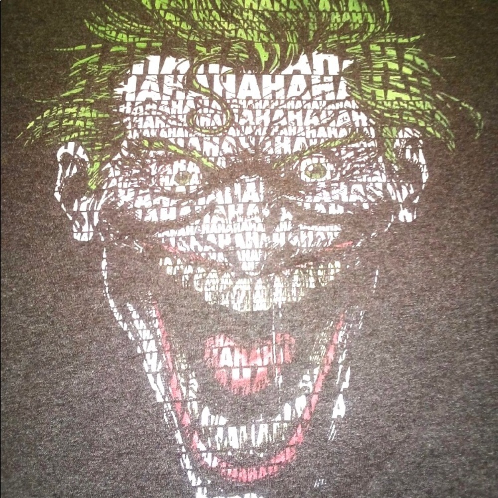 Joker Men's T-Shirt, Gray, Large